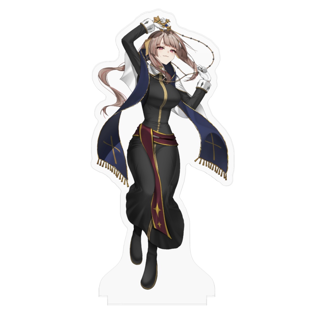 桃瀬もか-神父服寝そべりアクリルフィギュア-