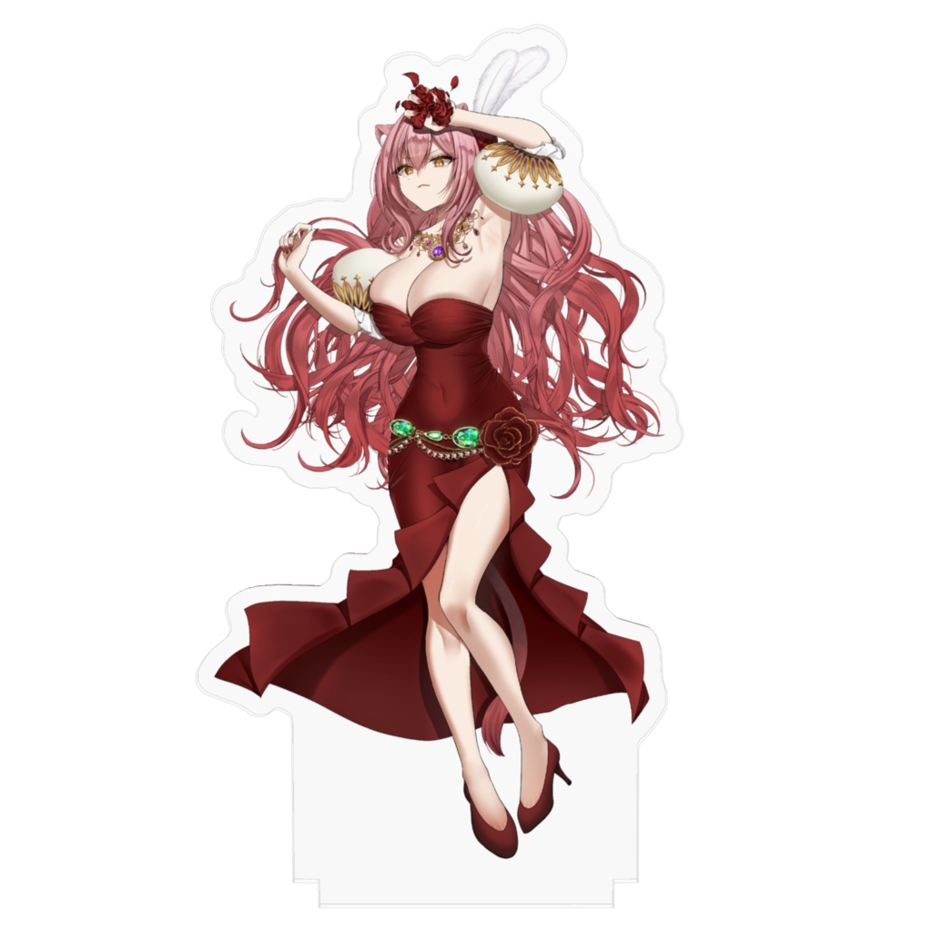 獅ノ宮れお-ドレス姿寝そべりアクリルフィギュア-