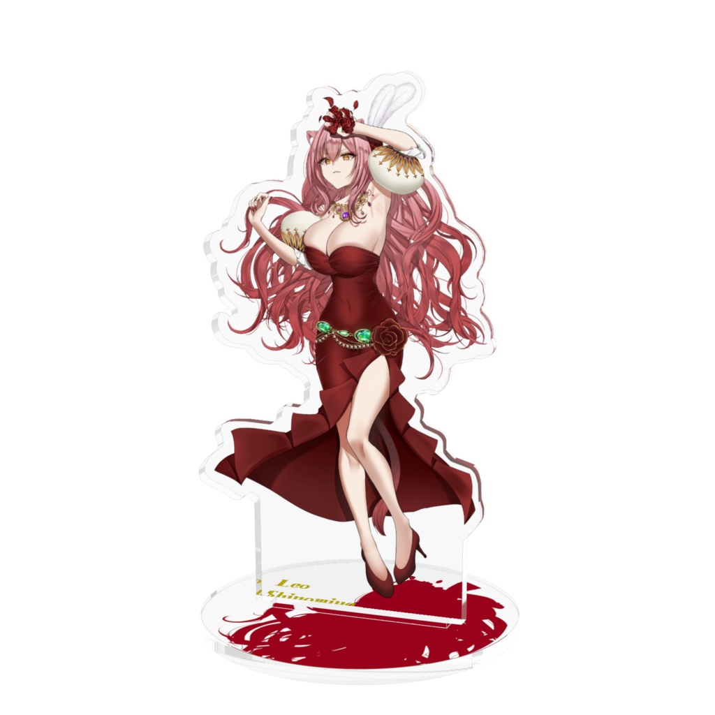 獅ノ宮れお-ドレス姿寝そべりアクリルフィギュア-