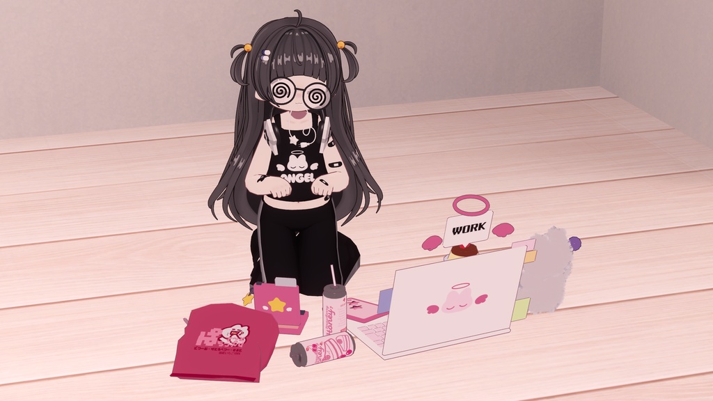 【簡単導入】ぐうたらごろねぴぃ~しぃ【VRChat向けギミック】