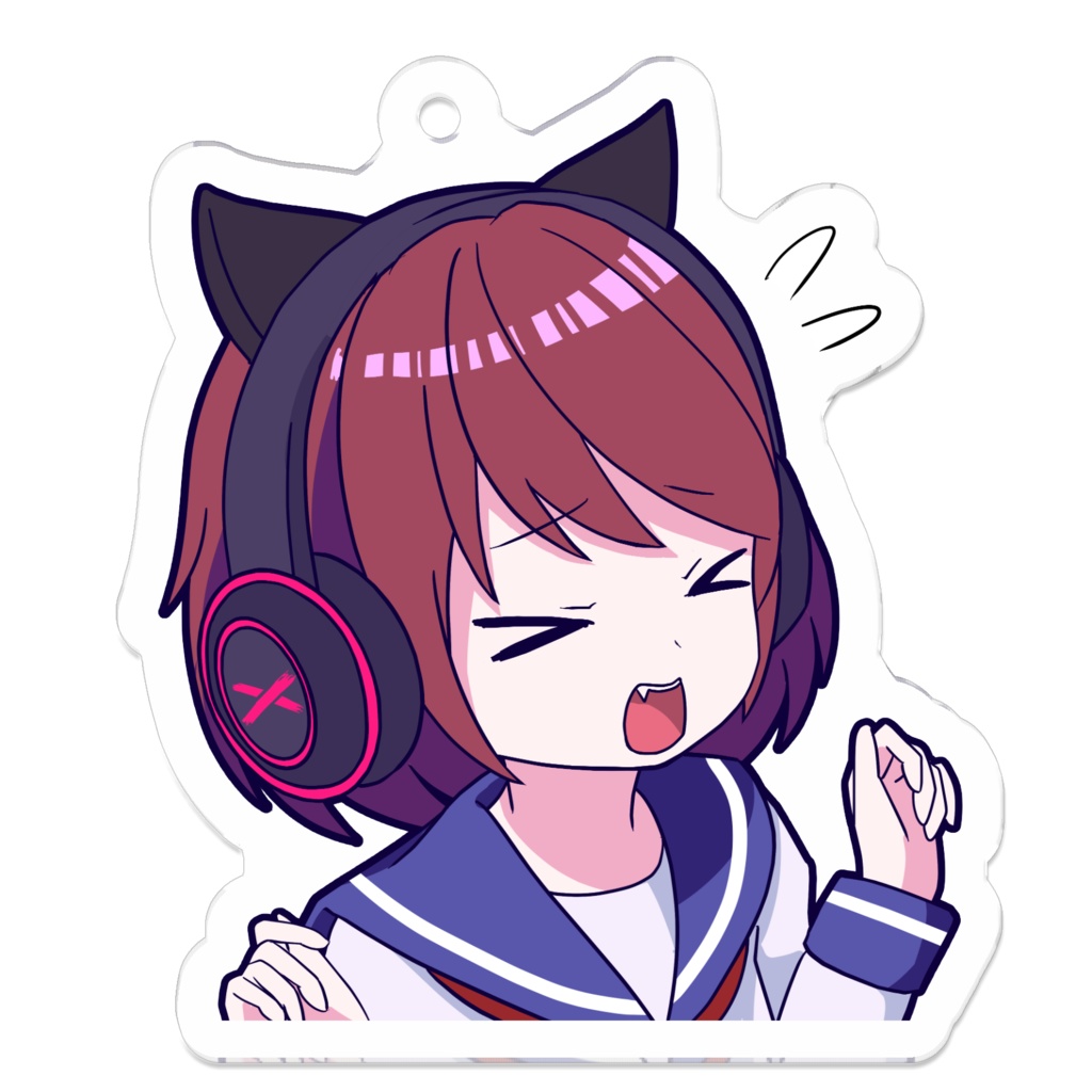 DJ NECOJITA (助けてくれー! ver.) アクリルキーホルダー