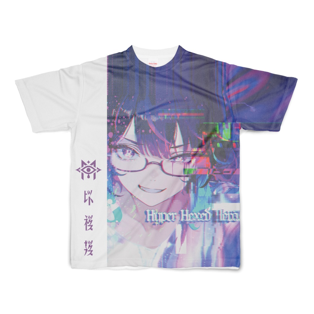 Hyper Hexed Hero フルグラフィックTシャツ
