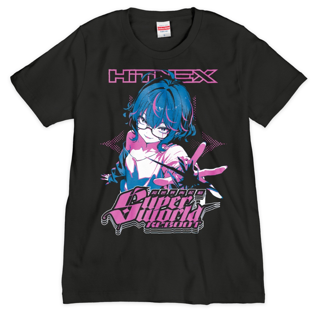 SUPER WORLD REBOOT Tシャツ（シルクスクリーン印刷）