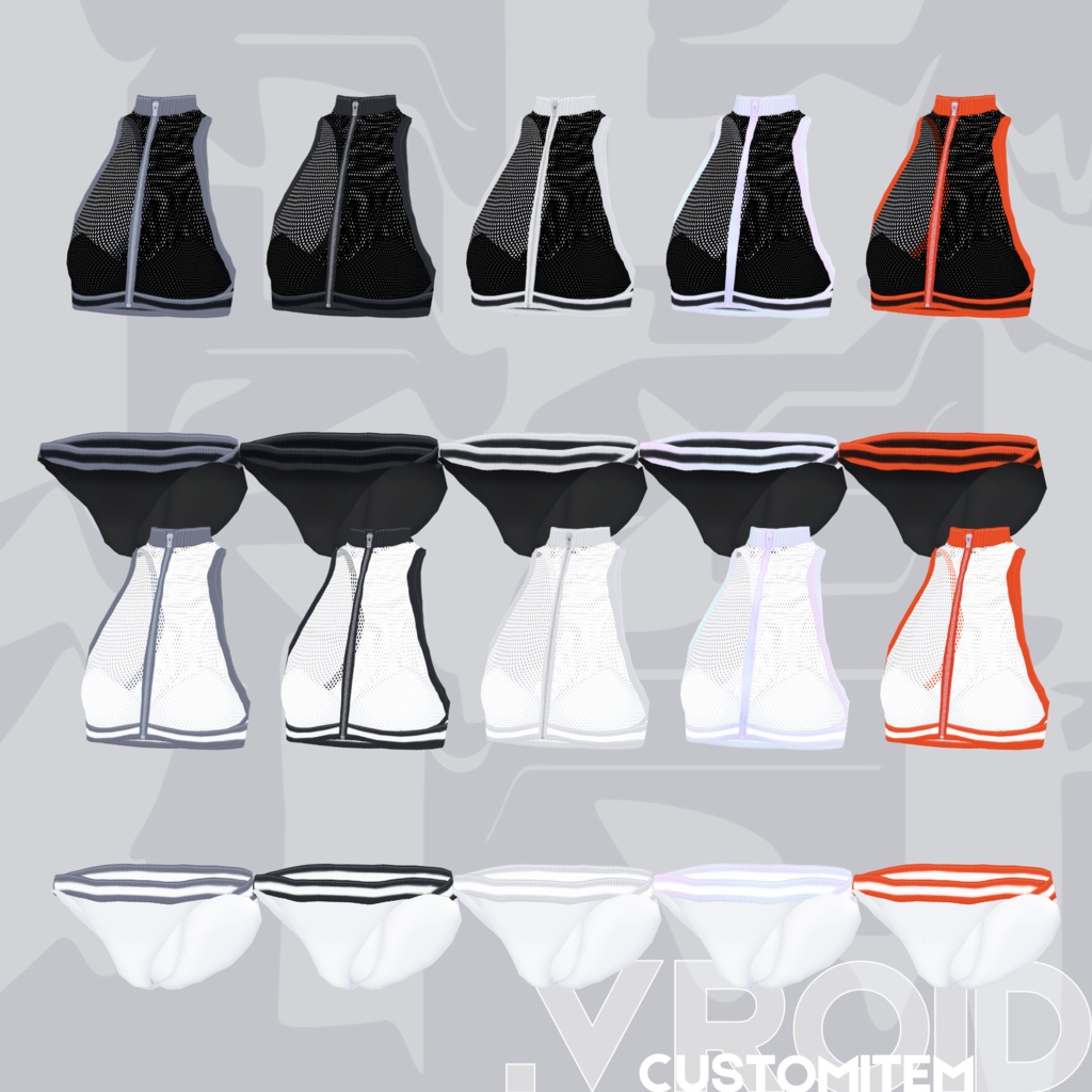 kowareul_20ss_swimwear | 水着 サンダル スポーツカジュアルスイムウェア #VRoid