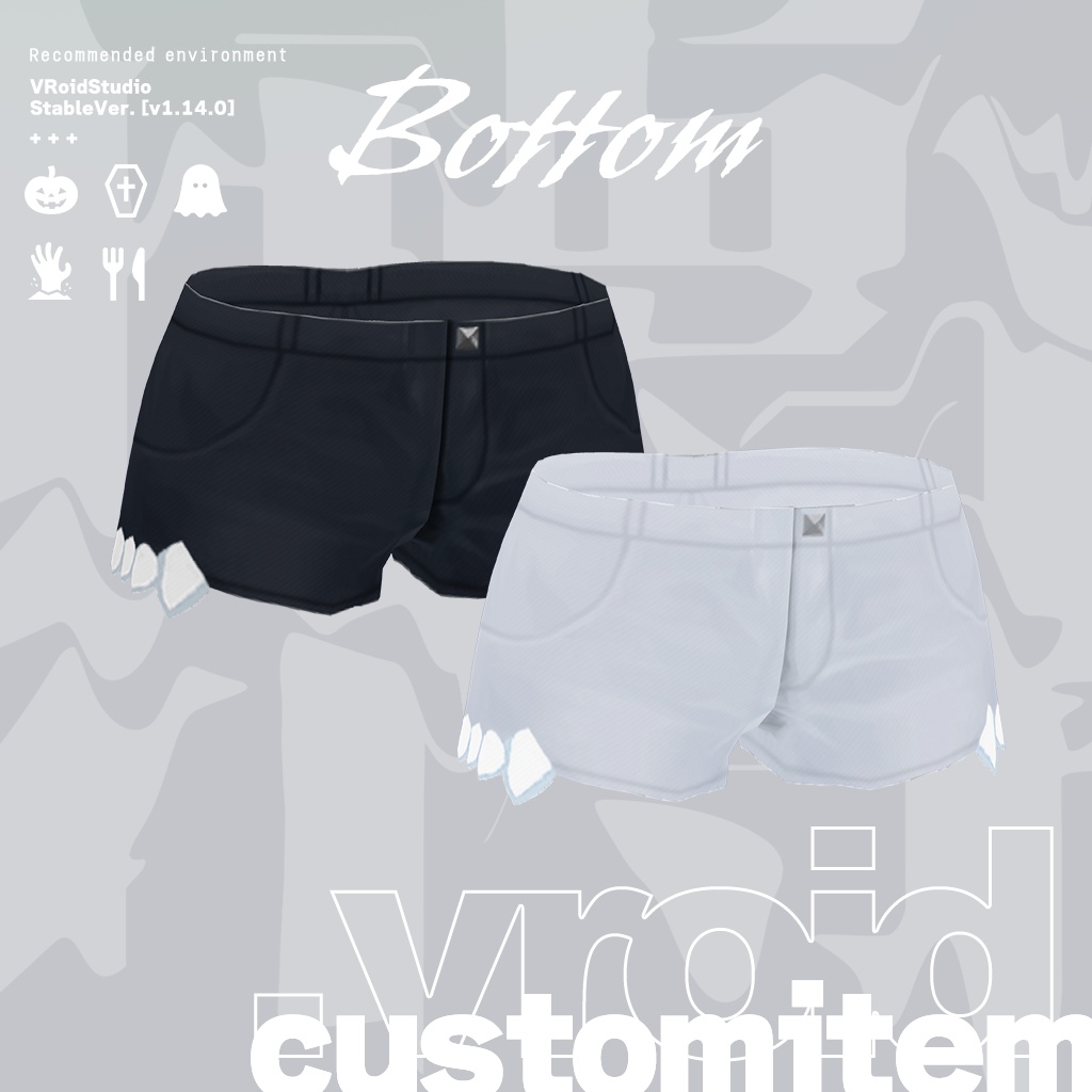 VRoid|Halloween set-up guttural|8item set