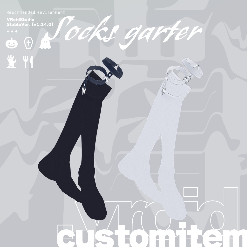 VRoid|Halloween set-up guttural|8item set