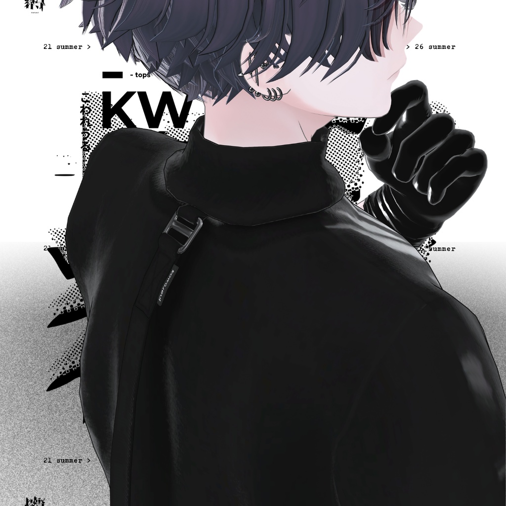 Ribneck_Tiedye-T | VRoid | 紗夜対応