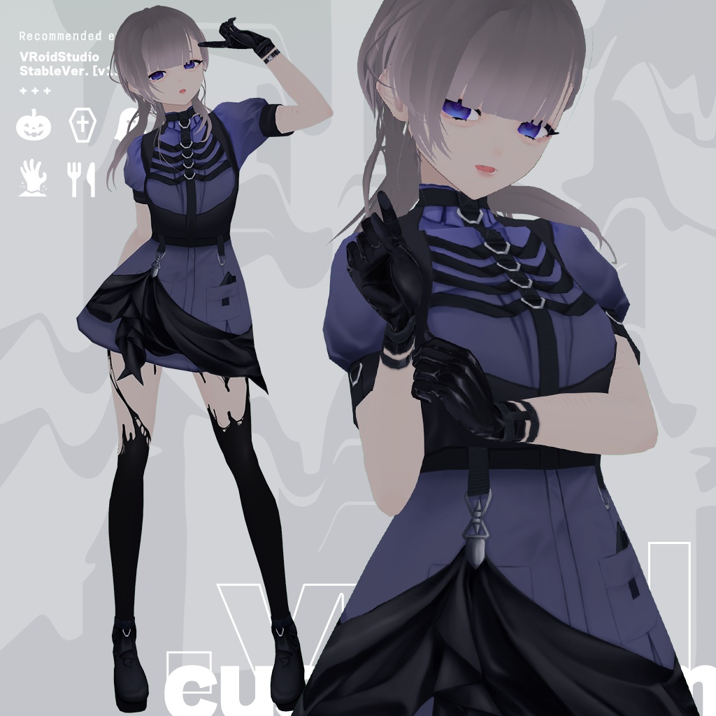 spooky restaurant | 6item | #VRoid #Halloween