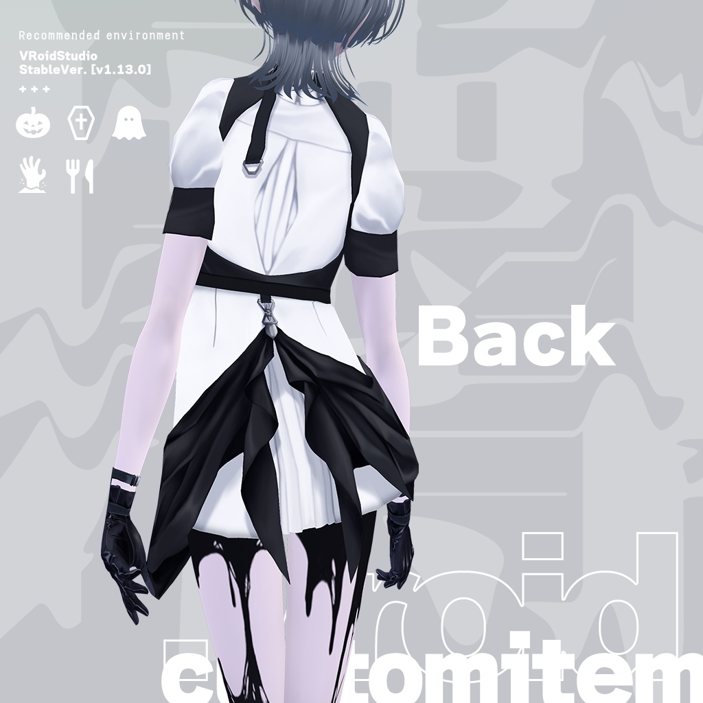 spooky restaurant | 6item | #VRoid #Halloween