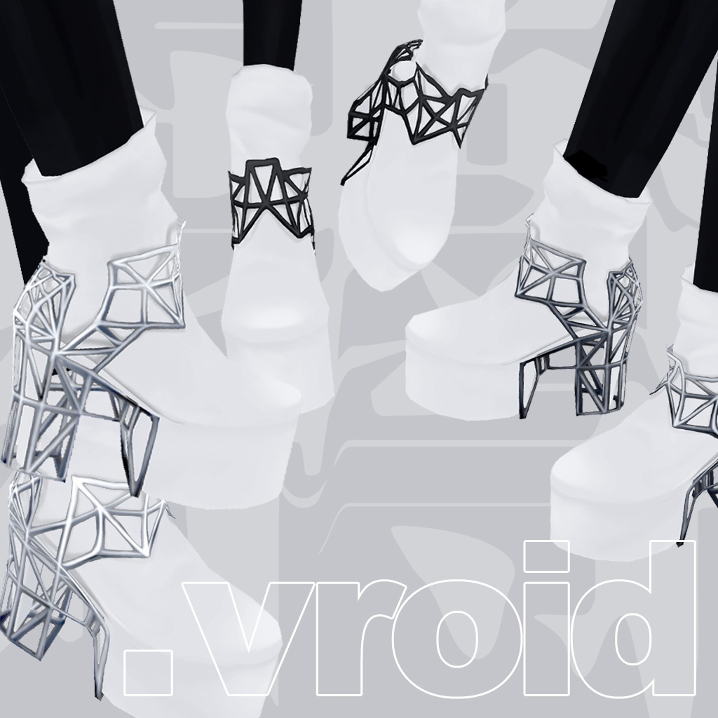 frame heel | ブーツ #VRoid
