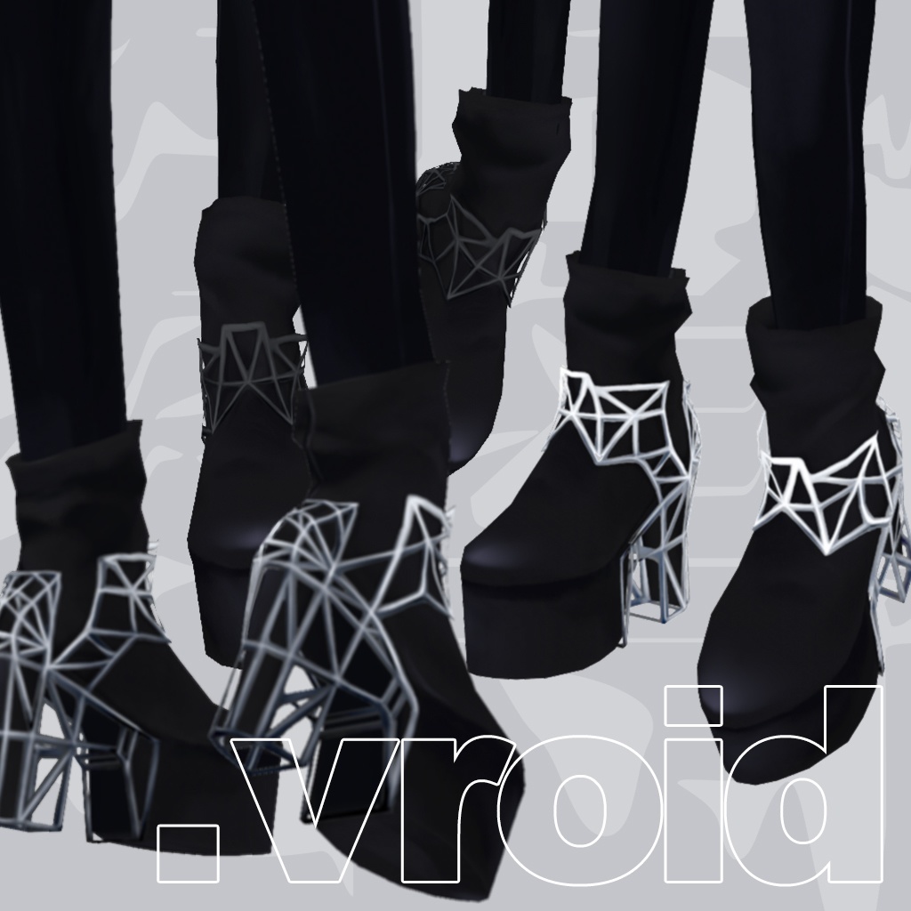 frame heel | ブーツ #VRoid