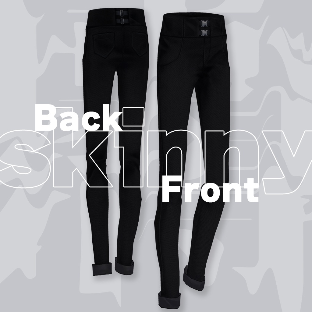 roll-up skinny set | ボトムス トップス #VRoid