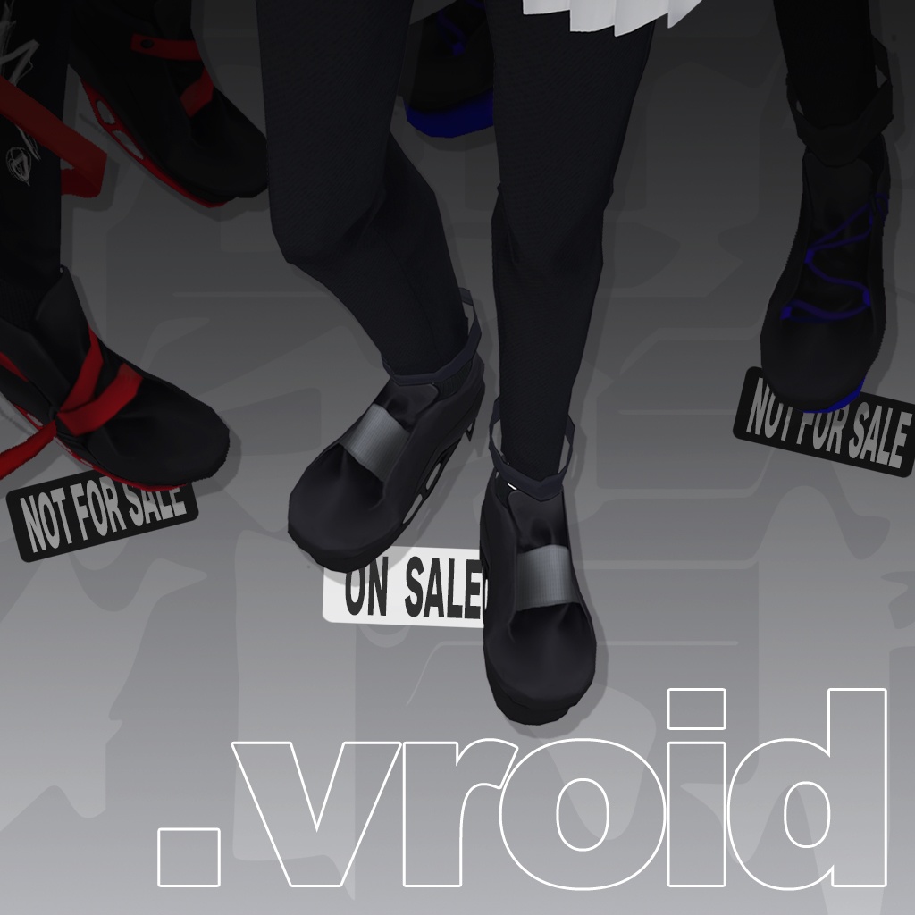 collaboration shoes "空中、虚ろなれ。" | #VRoid