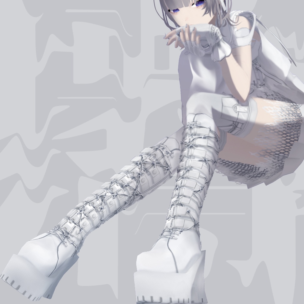 collaboration shoes "鏡崎やお" | #VRoid