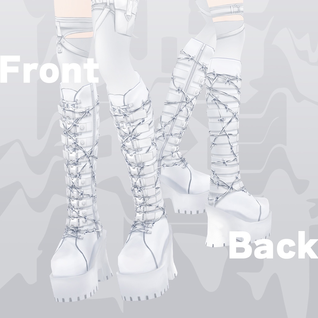 collaboration shoes "鏡崎やお" | #VRoid