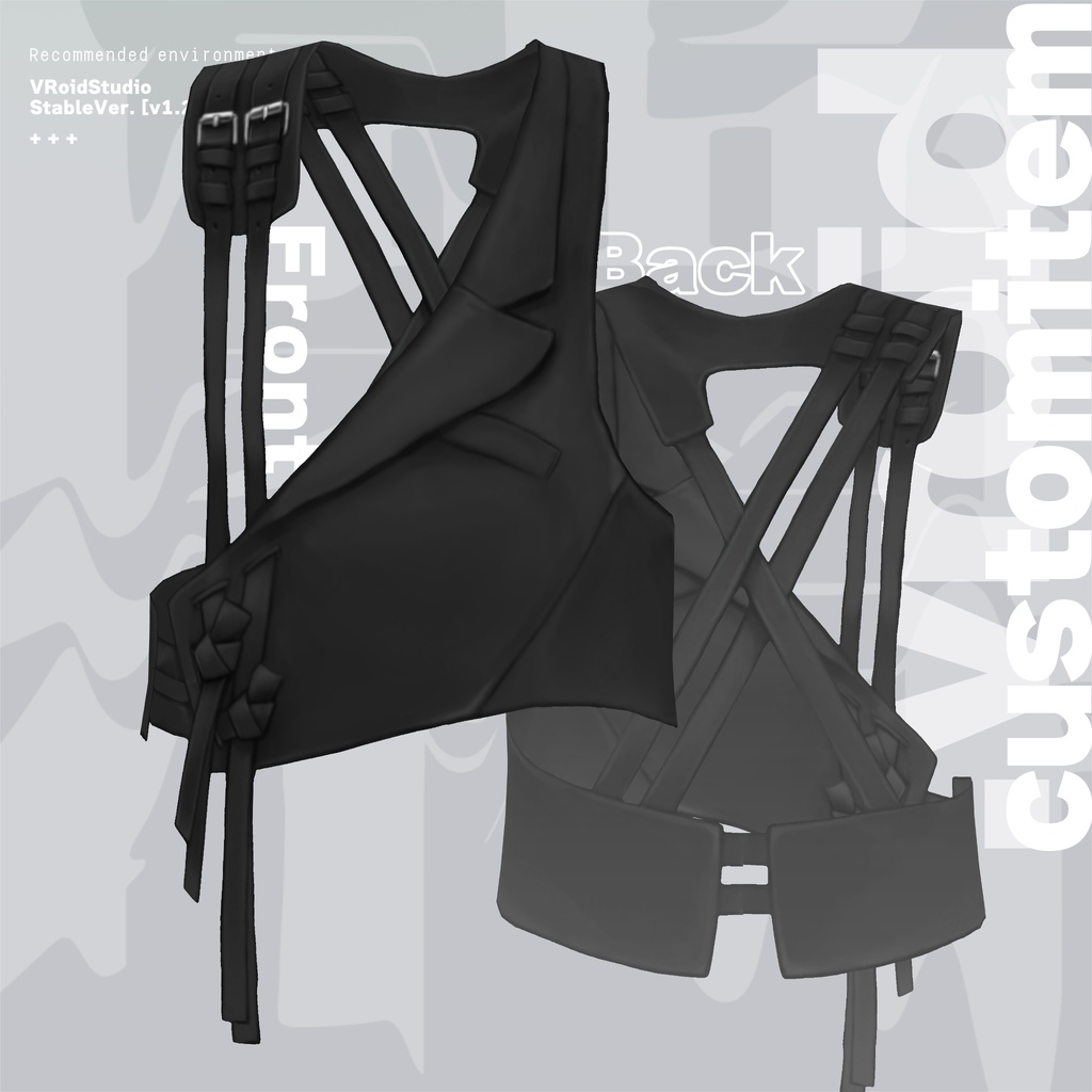 harness vest | ハーネスベスト #VRoid