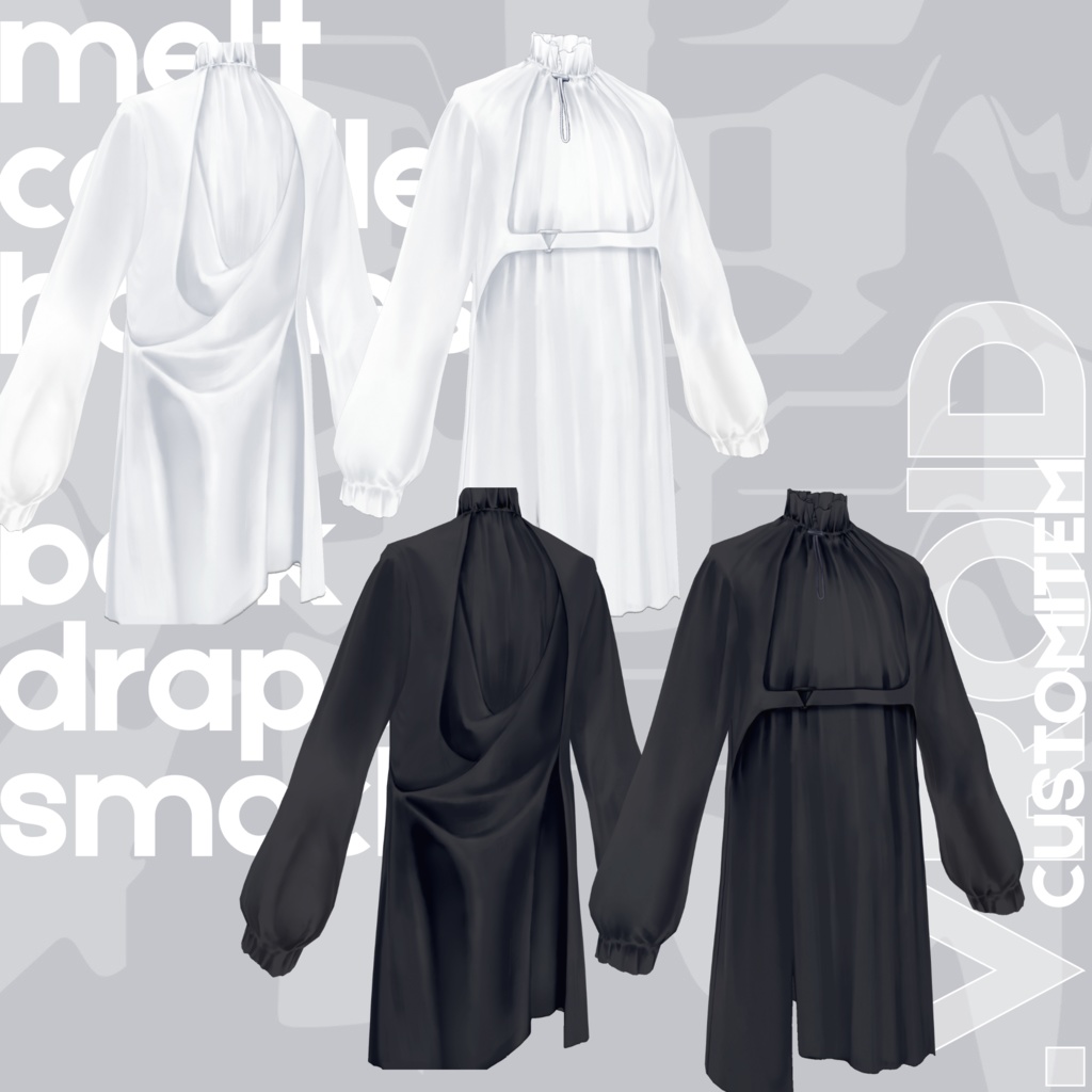 melt candle harness set | #VRoid #Halloween