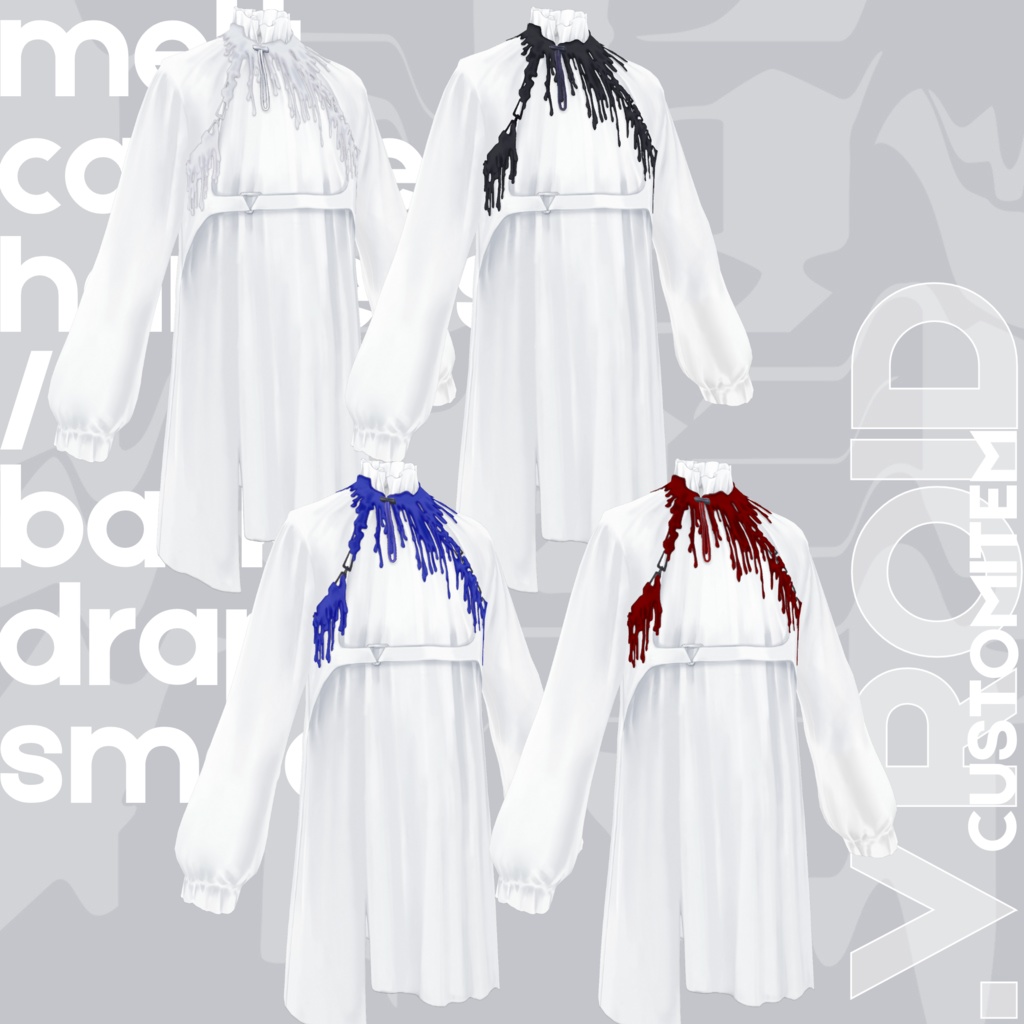 melt candle harness set | #VRoid #Halloween