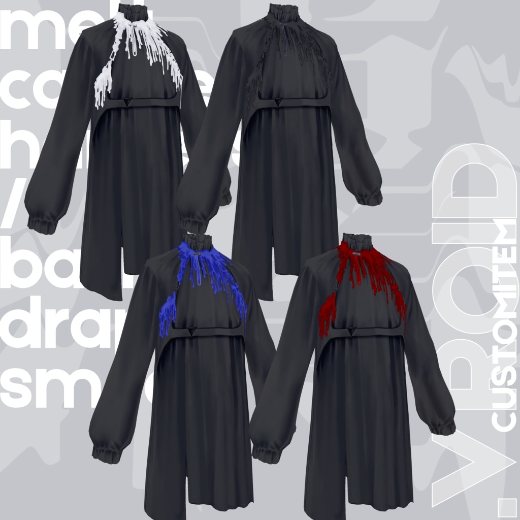 melt candle harness set | #VRoid #Halloween