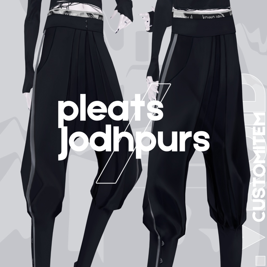 VRoid | Pleats-Jodhpurs | bottom