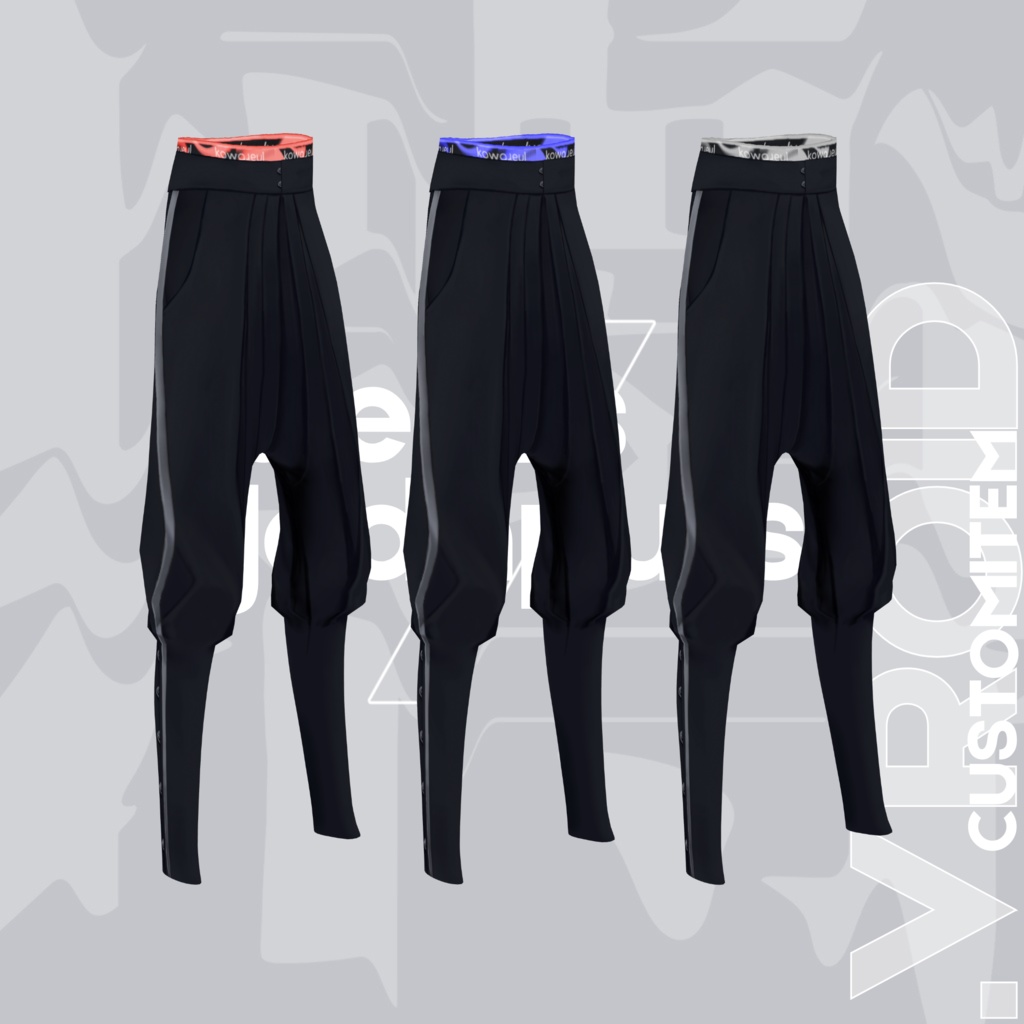 Pleats-Jodhpurs | bottom #VRoid