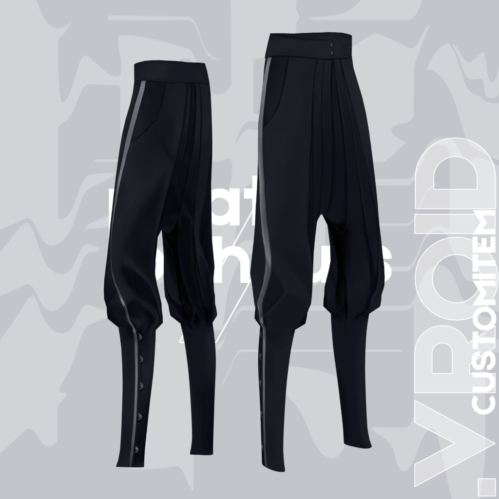 Pleats-Jodhpurs | bottom #VRoid