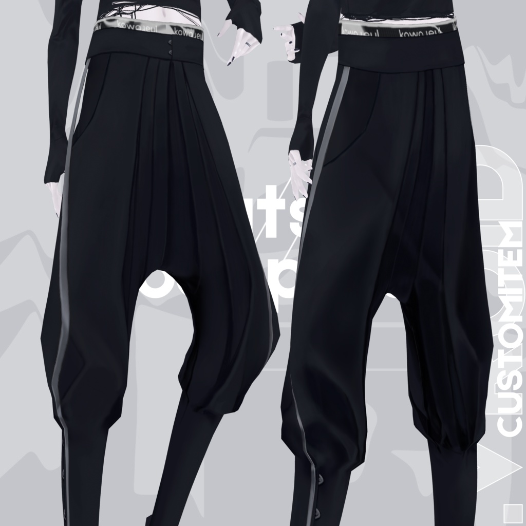 Pleats-Jodhpurs | bottom #VRoid