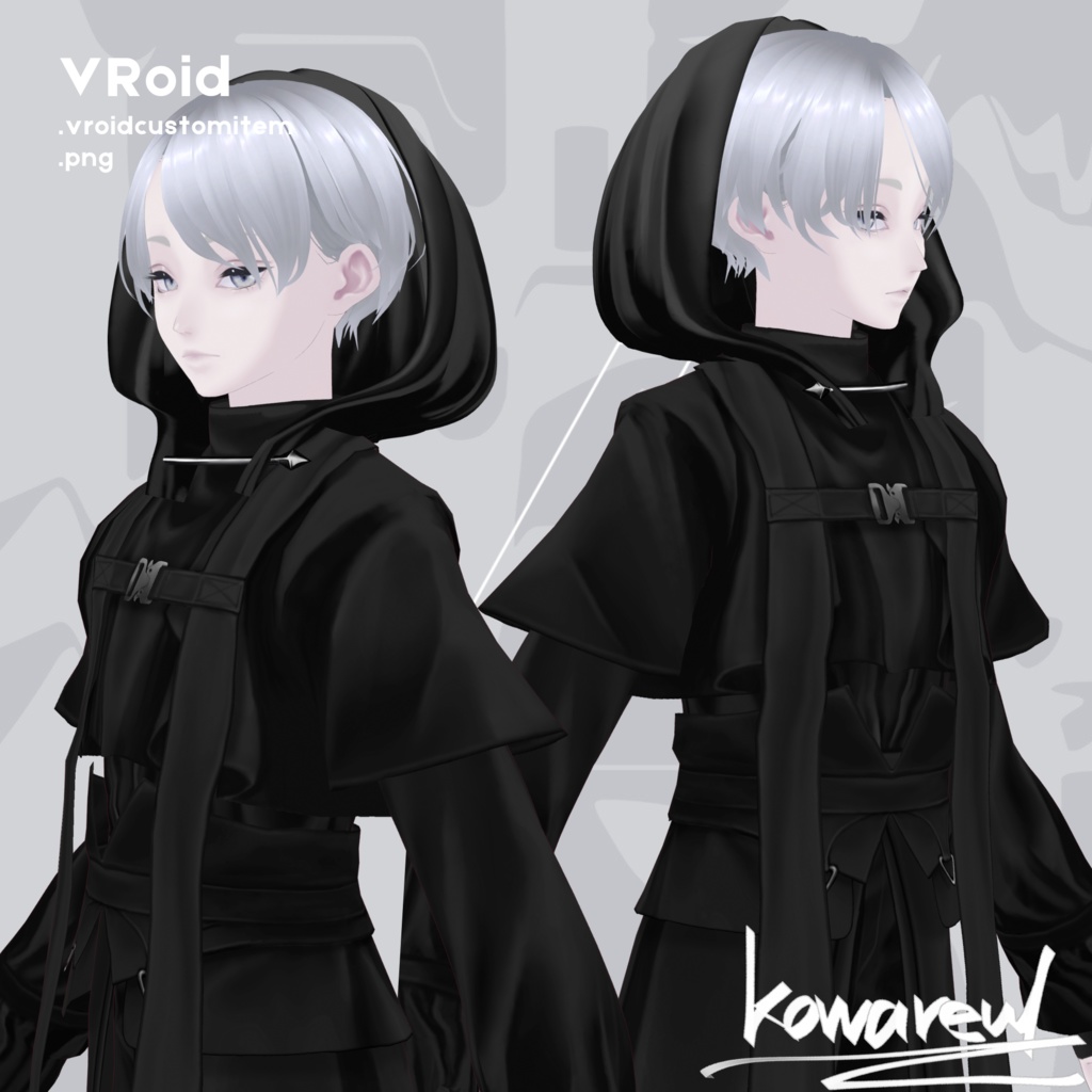 #VRoid | #VRoidHalloween | 夜行礼装 night outfit