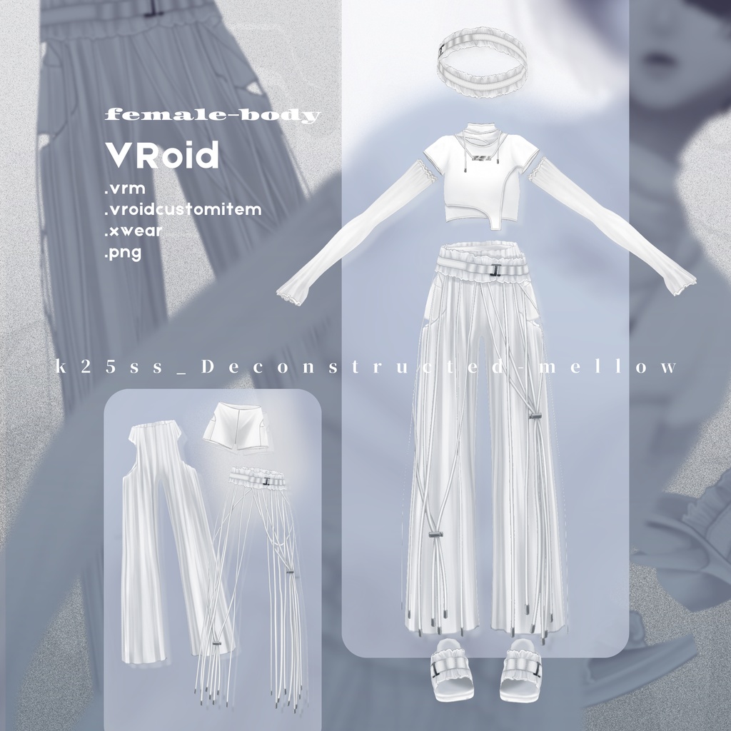 Deconstructed mellow setup | #VRoid #XWear