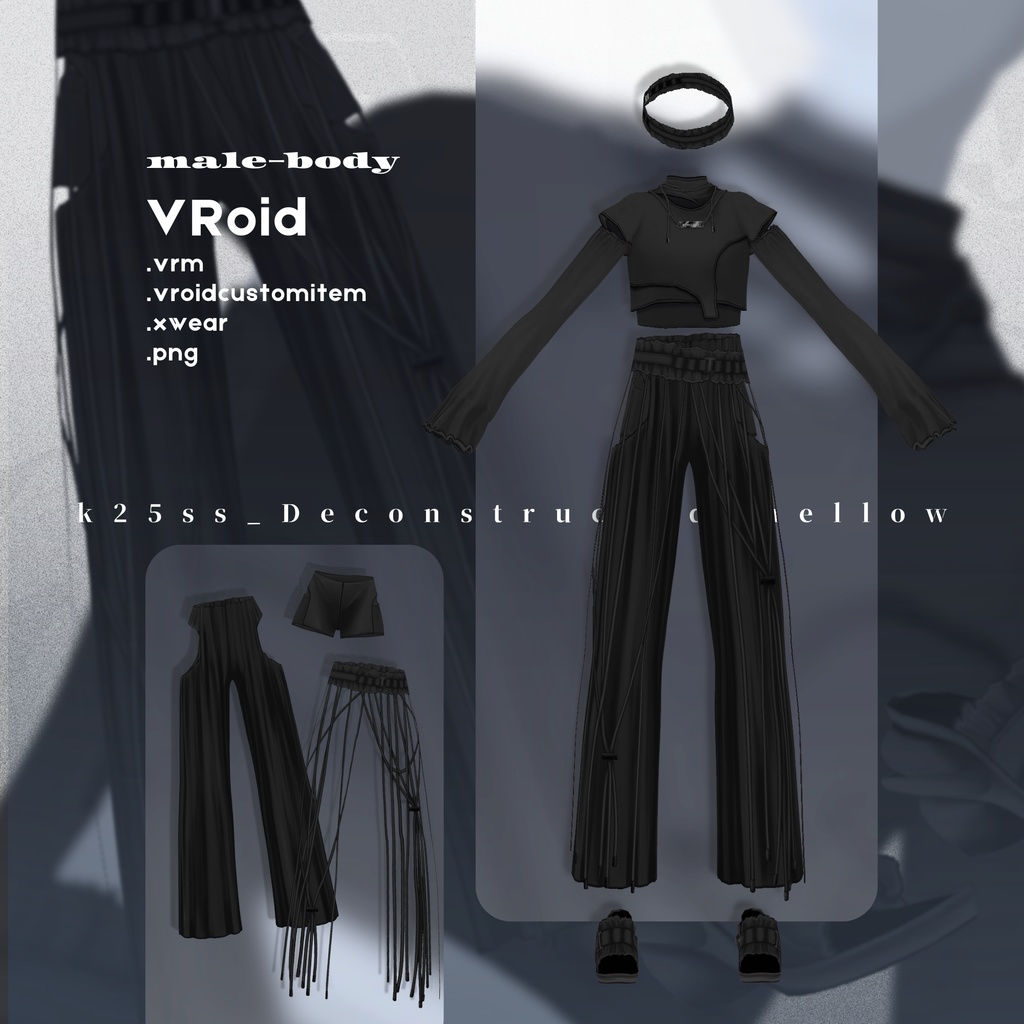 Deconstructed mellow setup | #VRoid #XWear