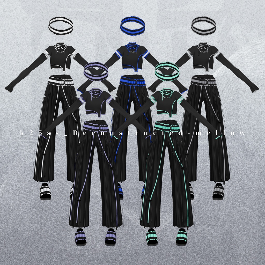 Deconstructed mellow setup | #VRoid #XWear