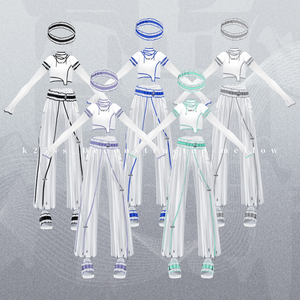 Deconstructed mellow setup | #VRoid #XWear