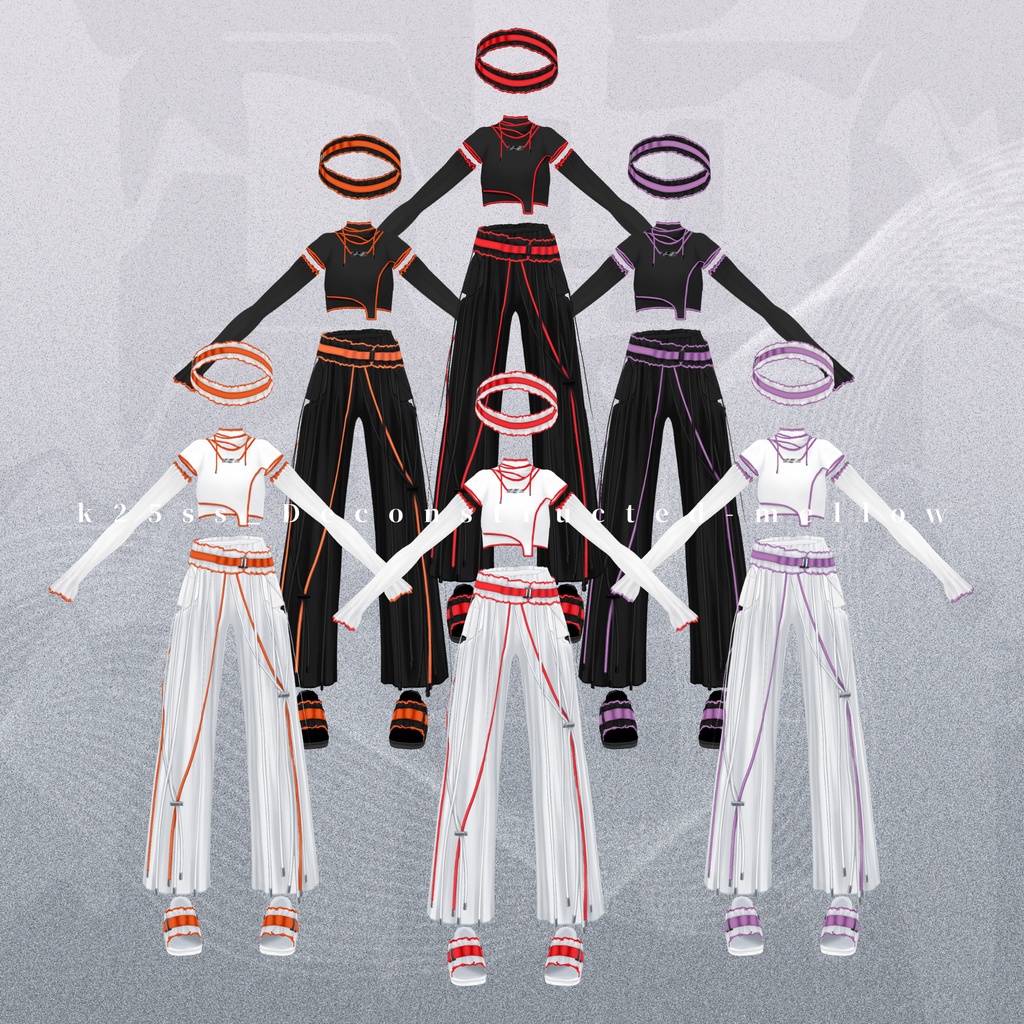 Deconstructed mellow setup | #VRoid #XWear