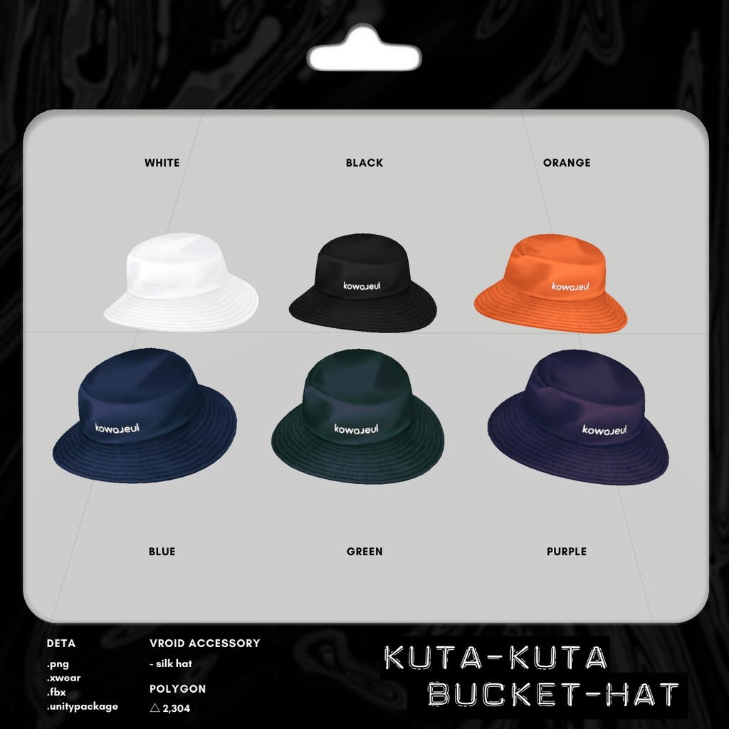 KUTAKUTA Bucket Hat | #VRoid #XWear