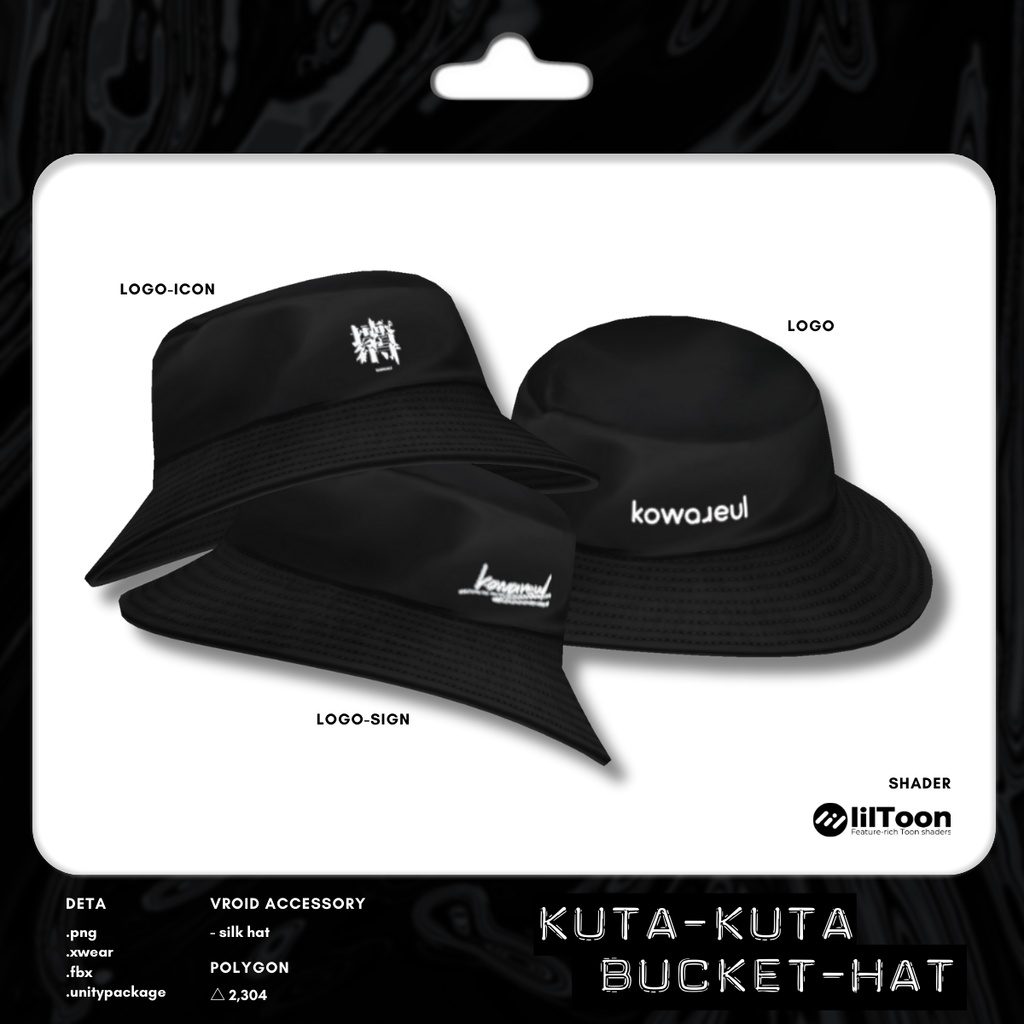 KUTAKUTA Bucket Hat | #VRoid #XWear