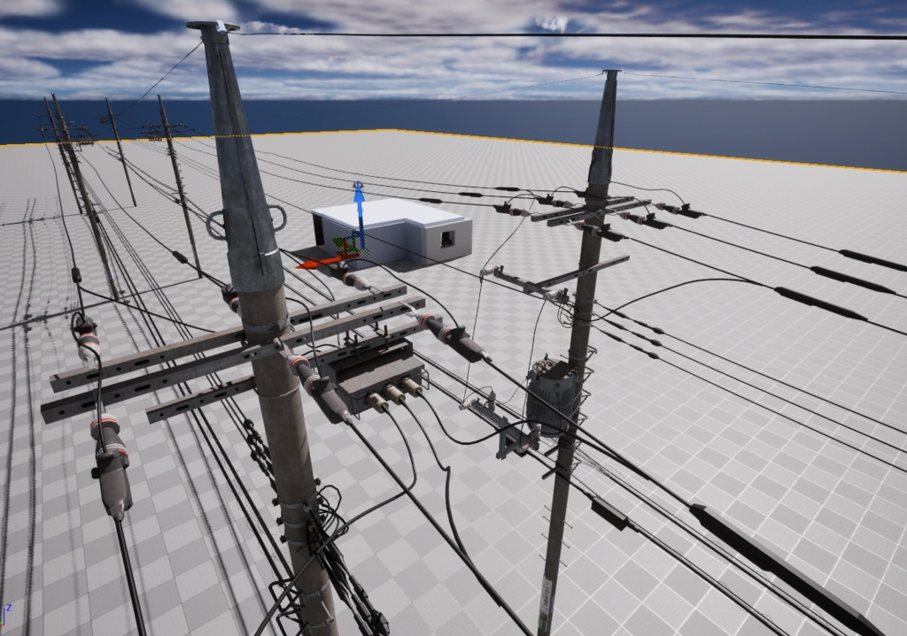 【更新ver2.0】電柱(東京電力管内)3Dモデル/Electric Pole (Tokyo) 3D Model ver.2.0