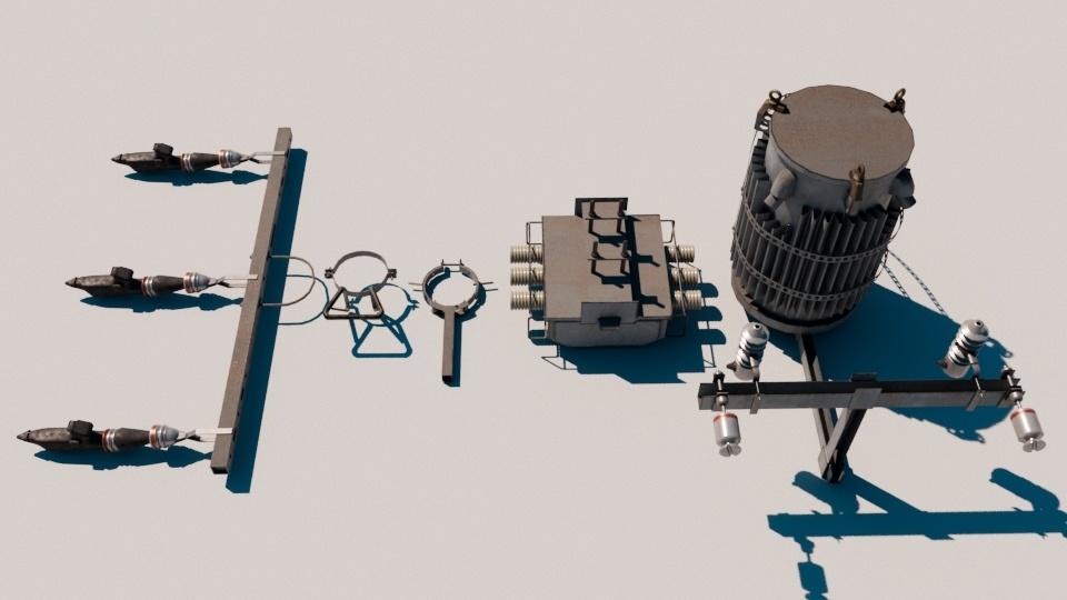 【更新ver2.0】電柱(東京電力管内)3Dモデル/Electric Pole (Tokyo) 3D Model ver.2.0