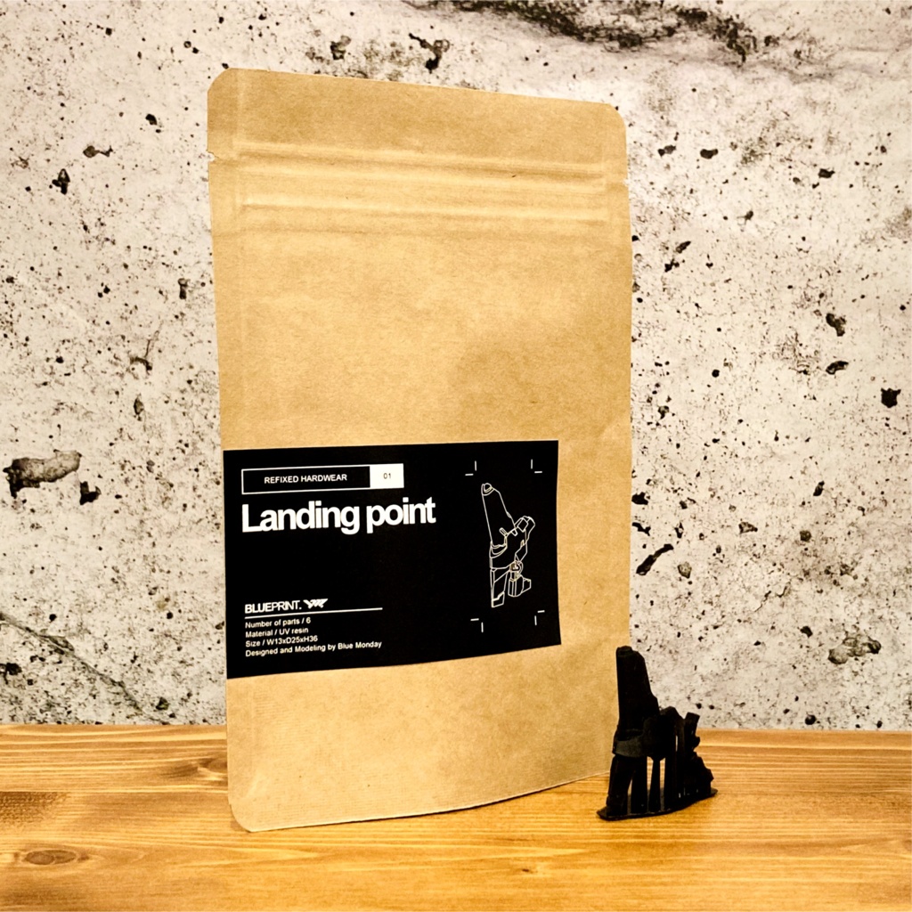 1/12スケール フットパーツ『Landing point』