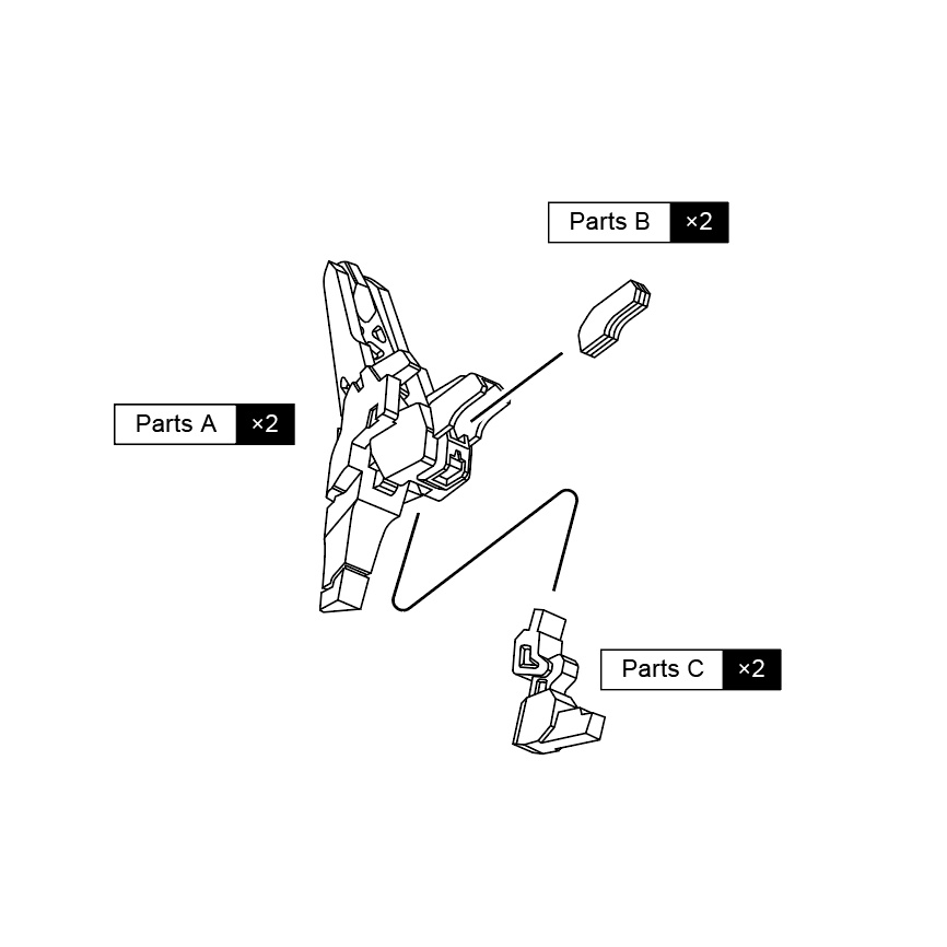 1/12スケール フットパーツ『Landing point』
