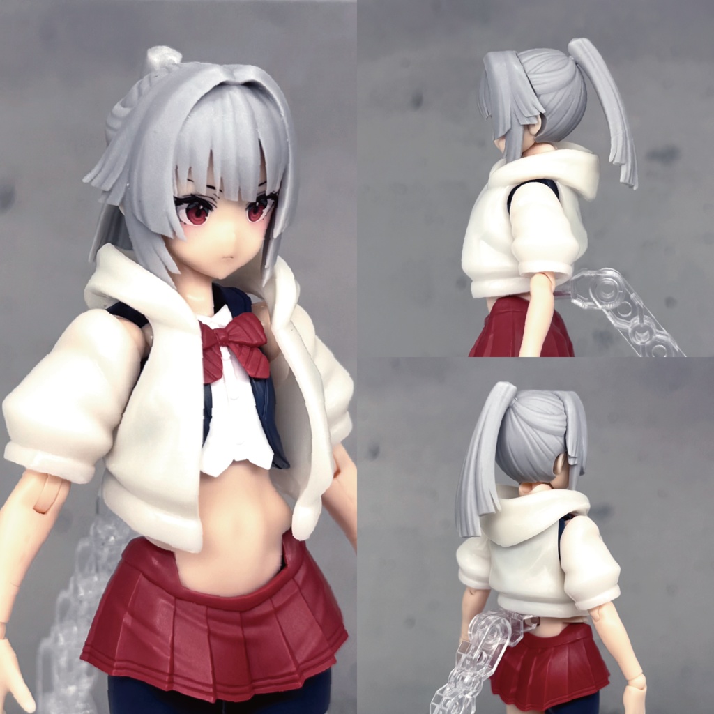バスタードール、PUNI☆MOFU用パーカー『Hoodie』WHITE