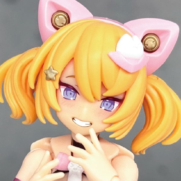 PUNI☆MOFU 黒マオ用カスタムフェイス・1