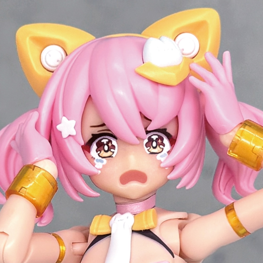 PUNI☆MOFU用フェイスパーツ『たれ目ちゃん』・01