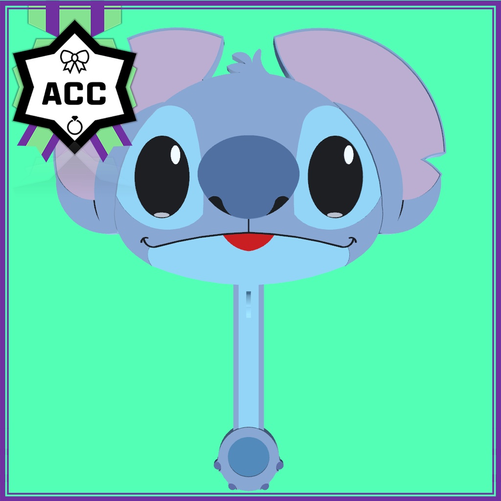 스티치 부채 / スティッチ うちわ / Stitch hand-fan