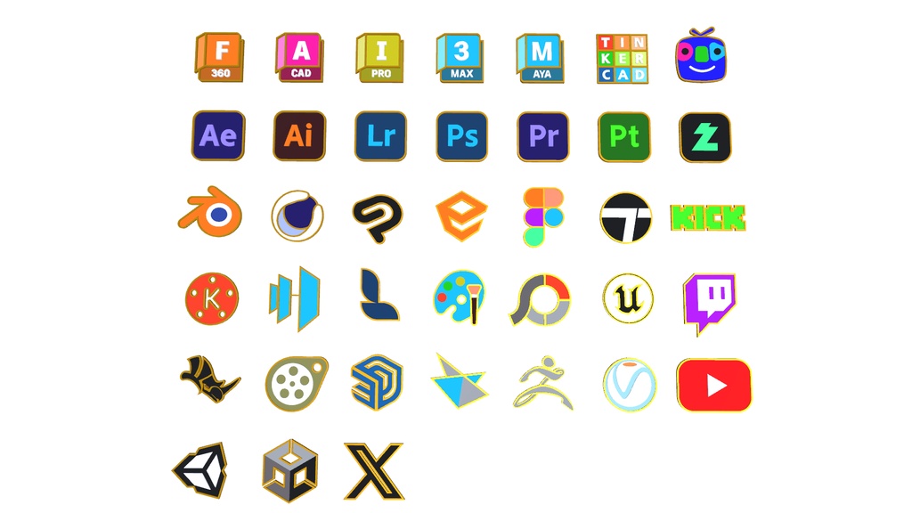 로고 뱃지 모음 / ロゴバッジコレクション / Logo Badge Collection