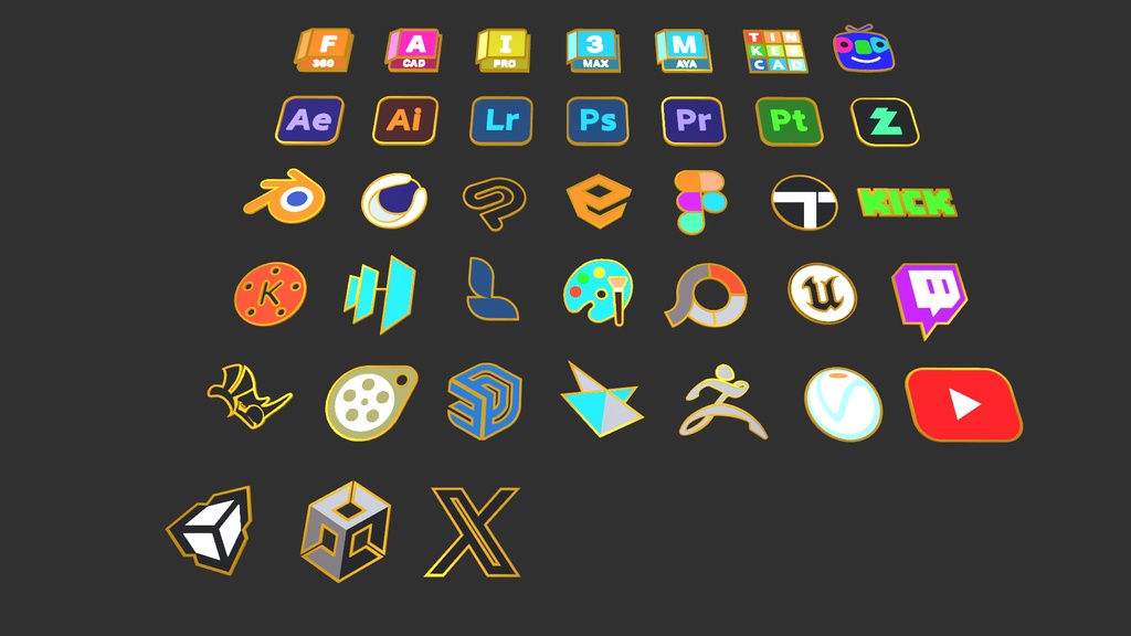 로고 뱃지 모음 / ロゴバッジコレクション / Logo Badge Collection