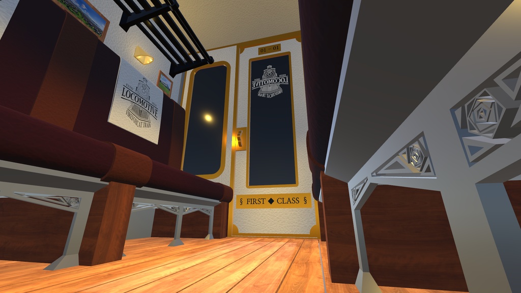 객실 / 列車の車両 / Train cabin Miniature