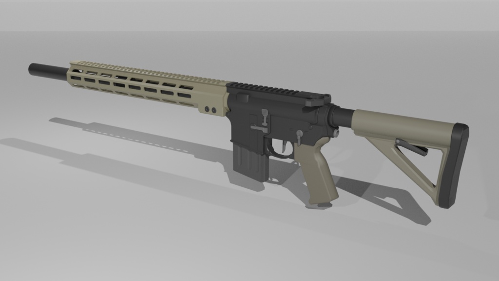 AR-15 3Dモデル