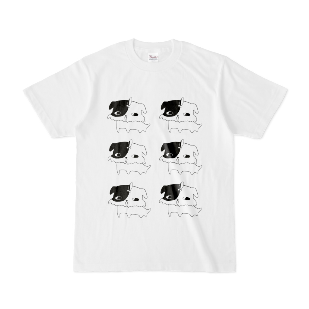 シーリハムテリアゆるTシャツ白