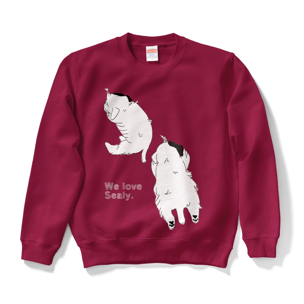 シーリハムテリアねむねむスウェット/バーガンディ