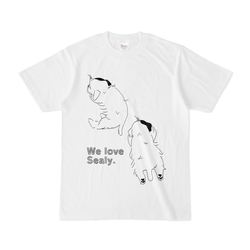 シーリハムテリアねむねむTシャツ白
